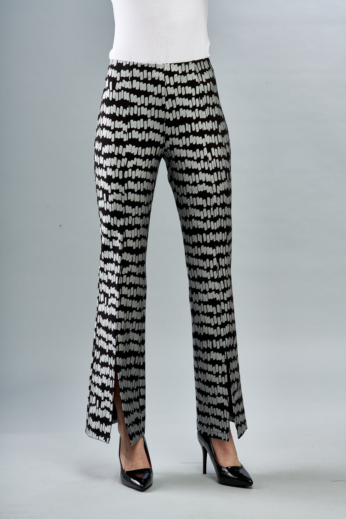 BCP8987PRA Printed Flared Scuba Pants with Vents