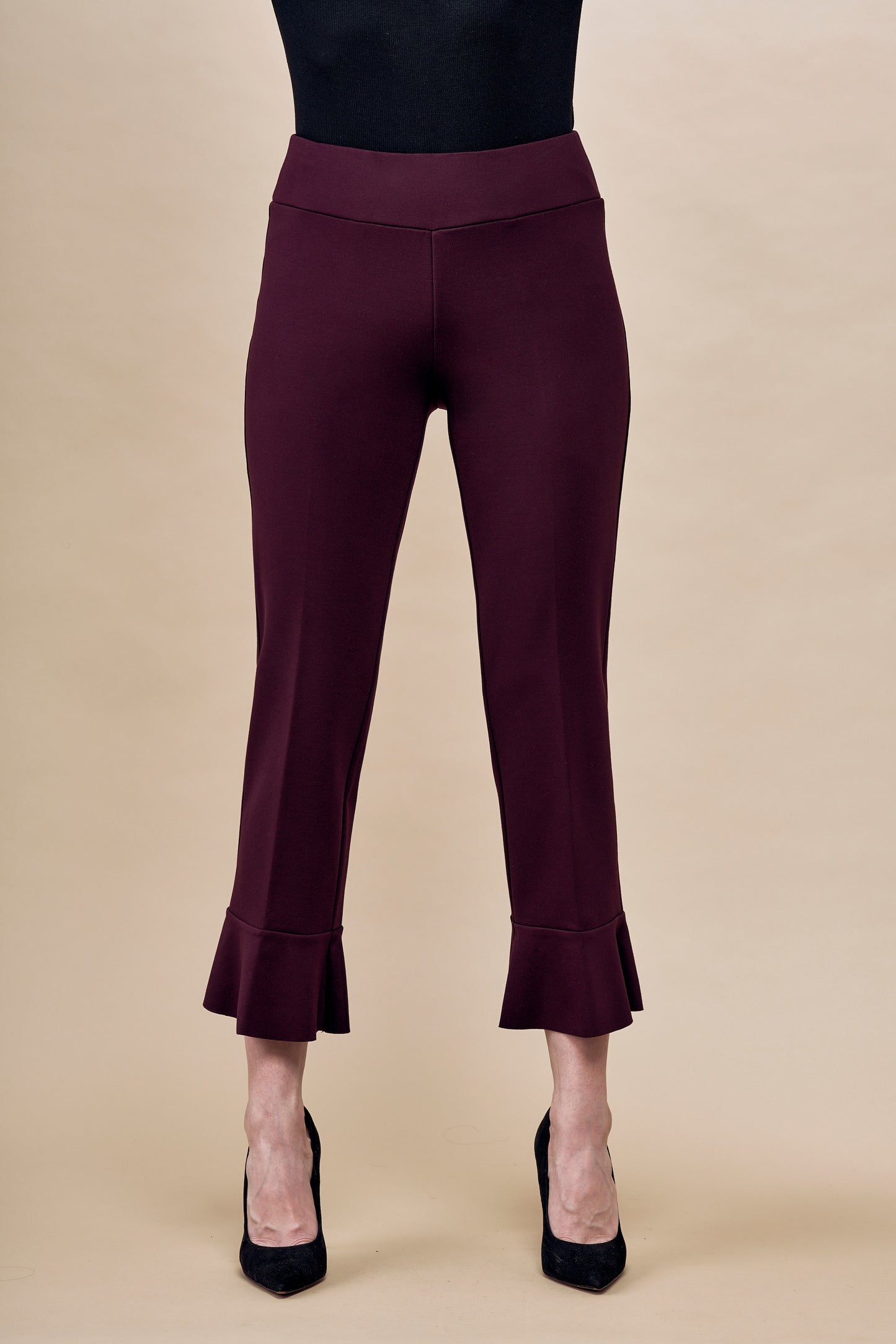 BCP1826 Solid Kick Flare Pants