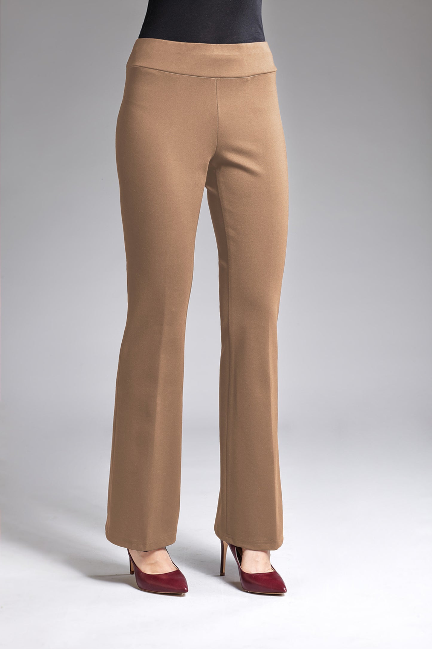 BCP8909W Solid Scuba Wide Pants