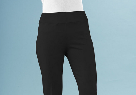 BCP8909MBA Solid Modern Bootcut Scuba Pants