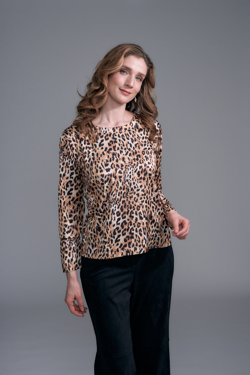 BCT6757PR Satin Scoopneck Tee