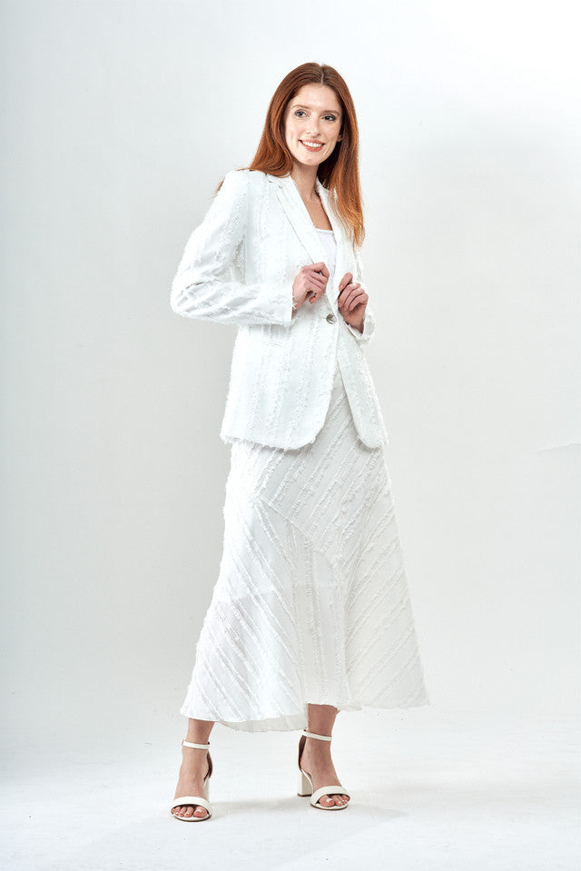 BCS5718 White Eyelash Skirt