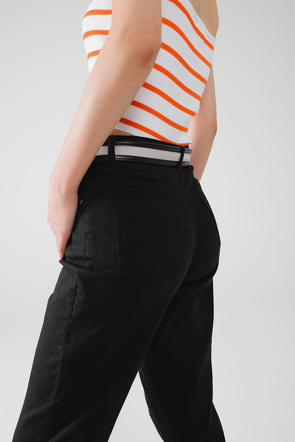 Ankle skinny Basic Jeans in black