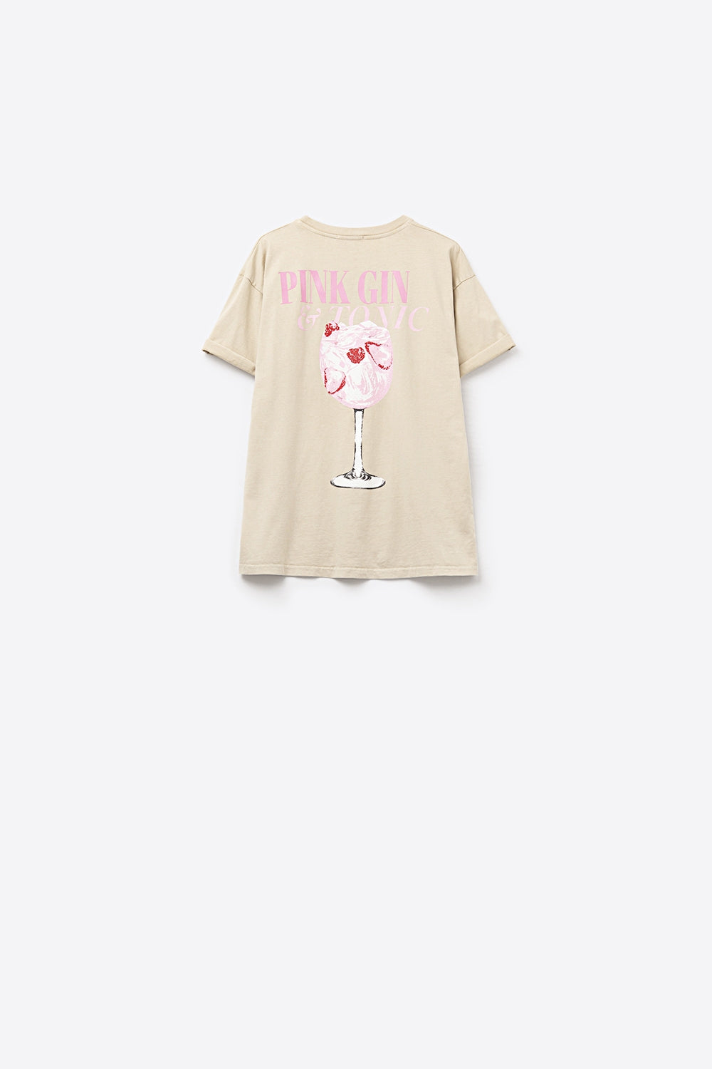 Beige Short Sleeve PINK TONIC T-Shirt