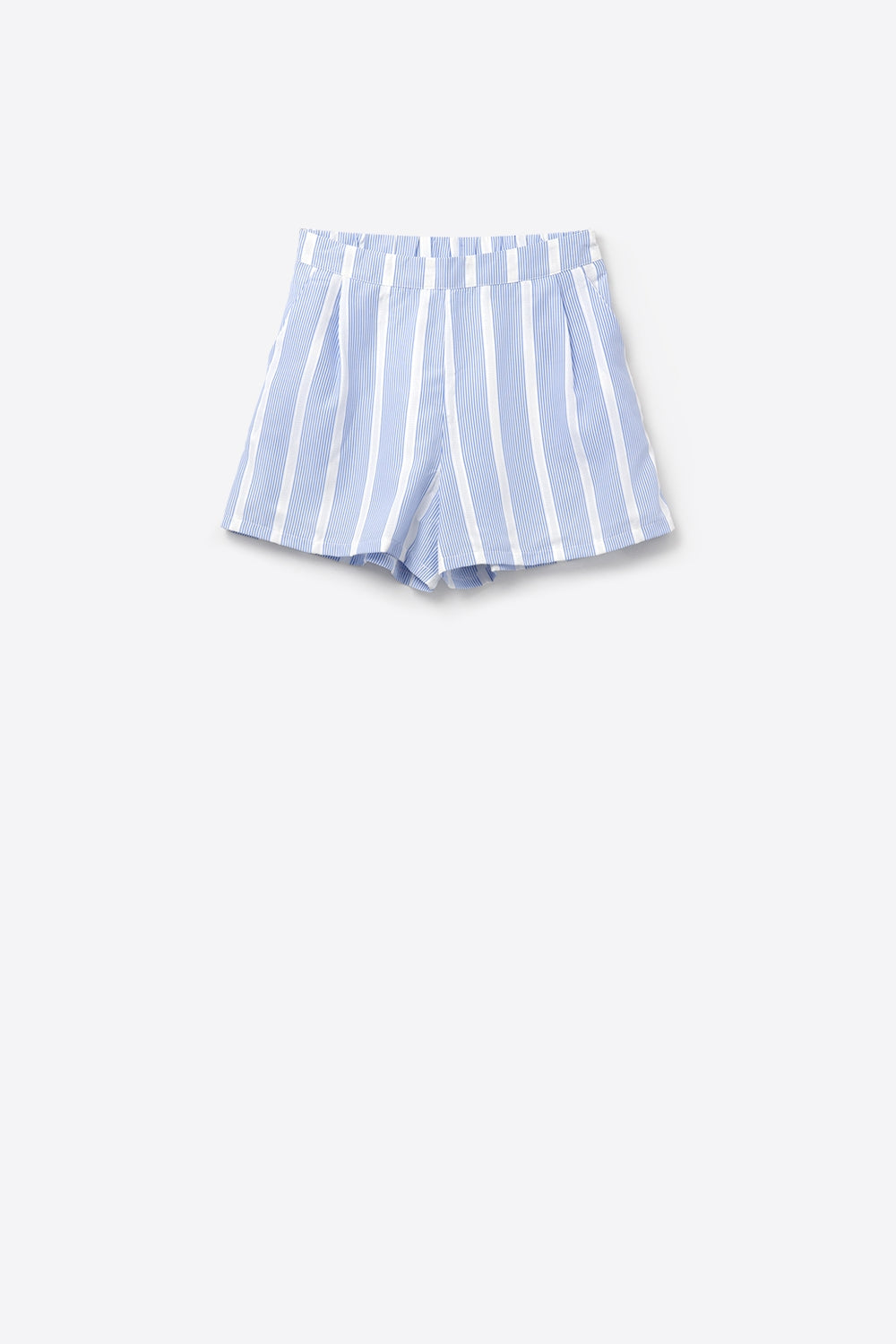 Blue and White Shorts with side pockets