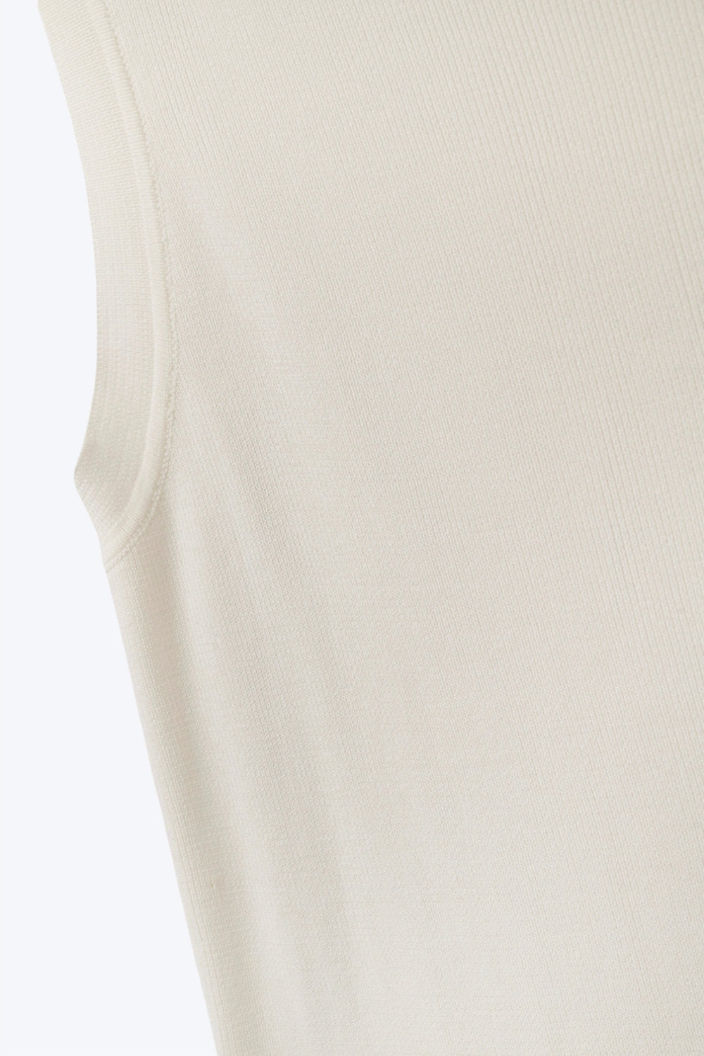 Boat Neck Comfy Ribbed Top in White