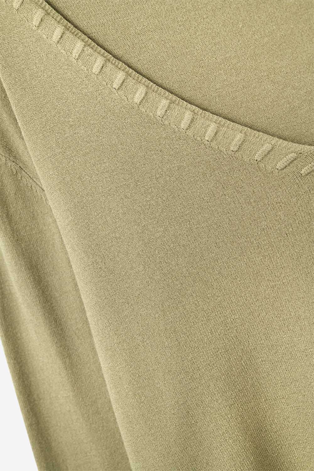 Camel sweater with V neckline