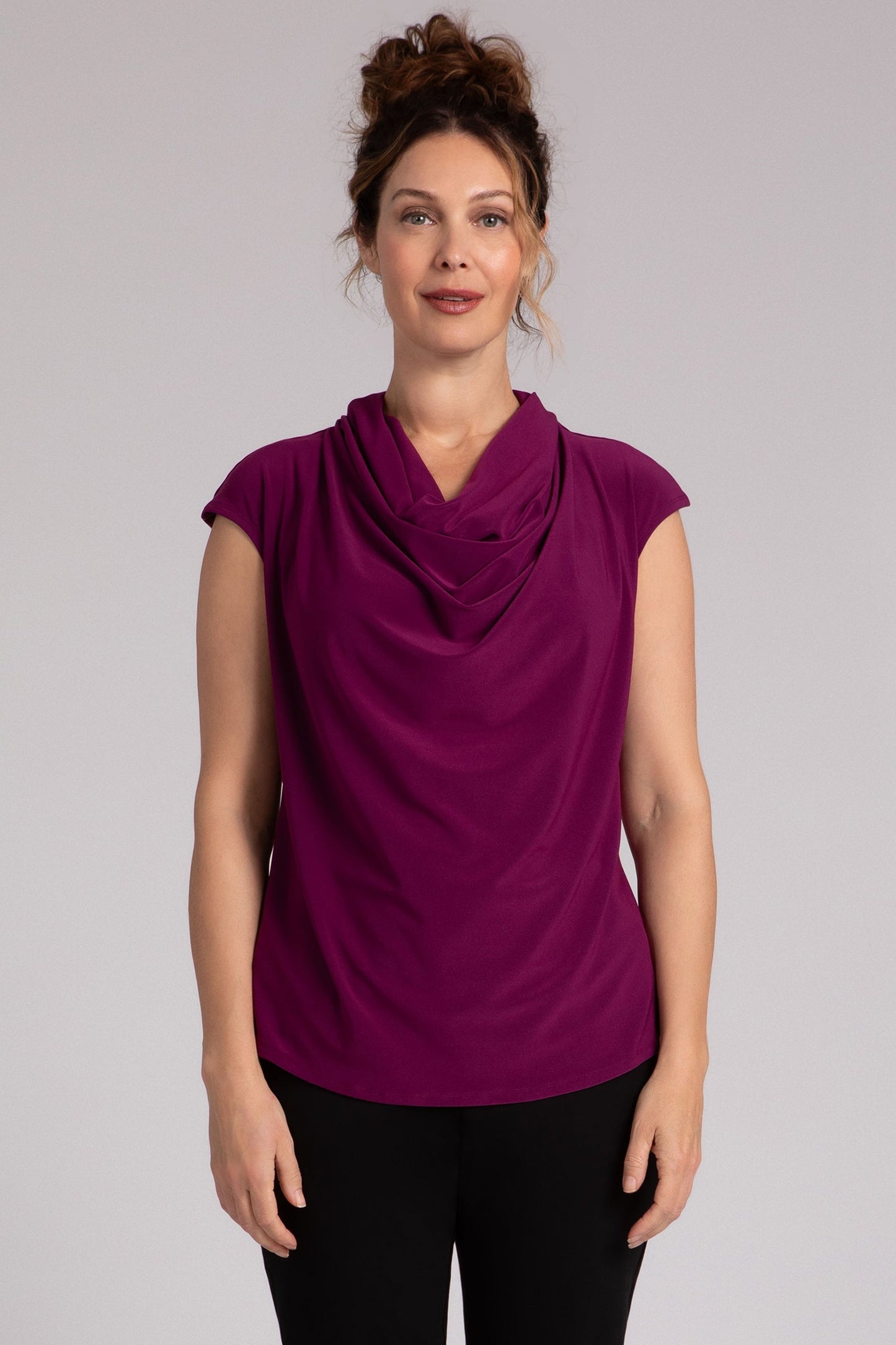 Draped Cowl Top