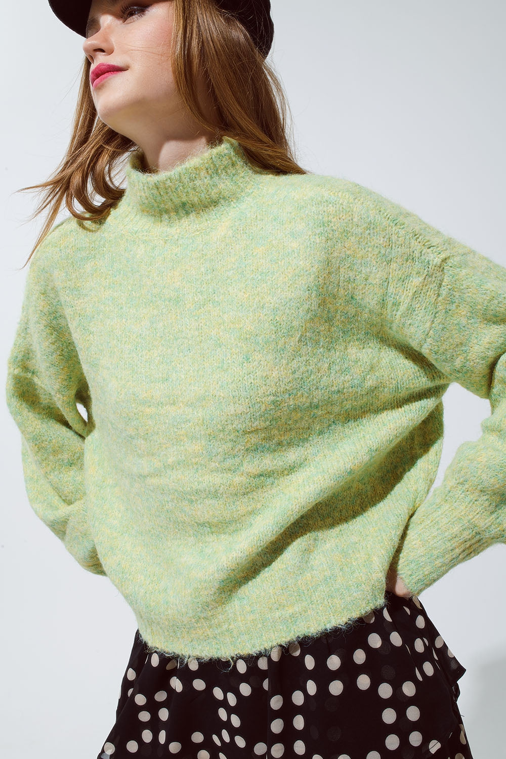 light Green Soft Knit sweater