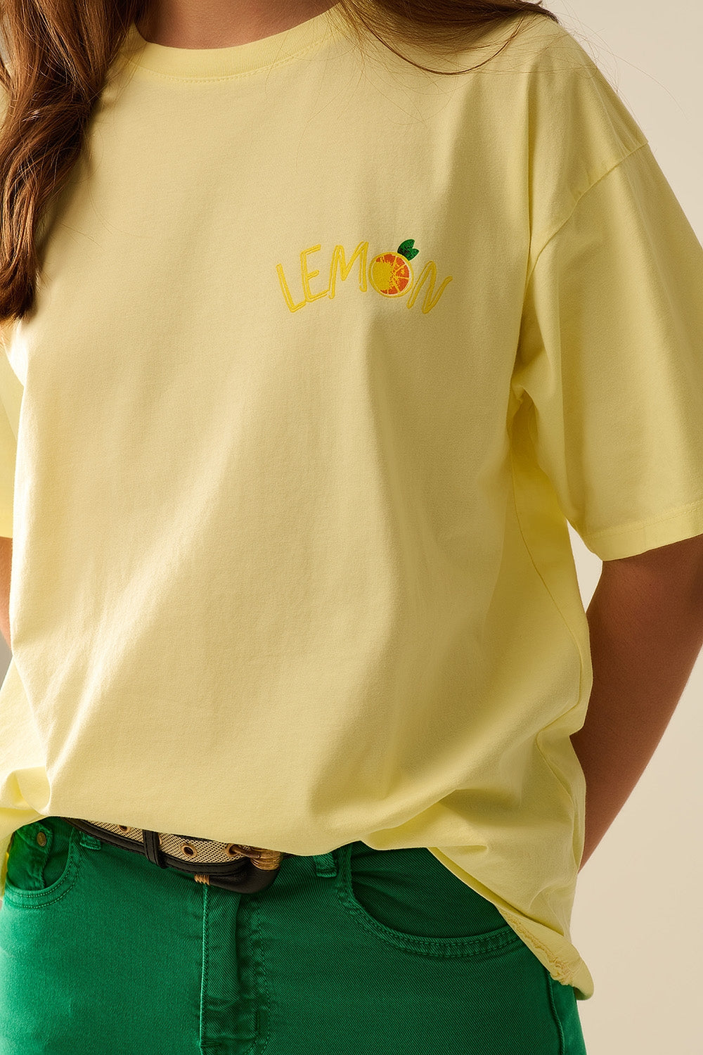 Made in Italy yellow t-shirt with Lemon graphic