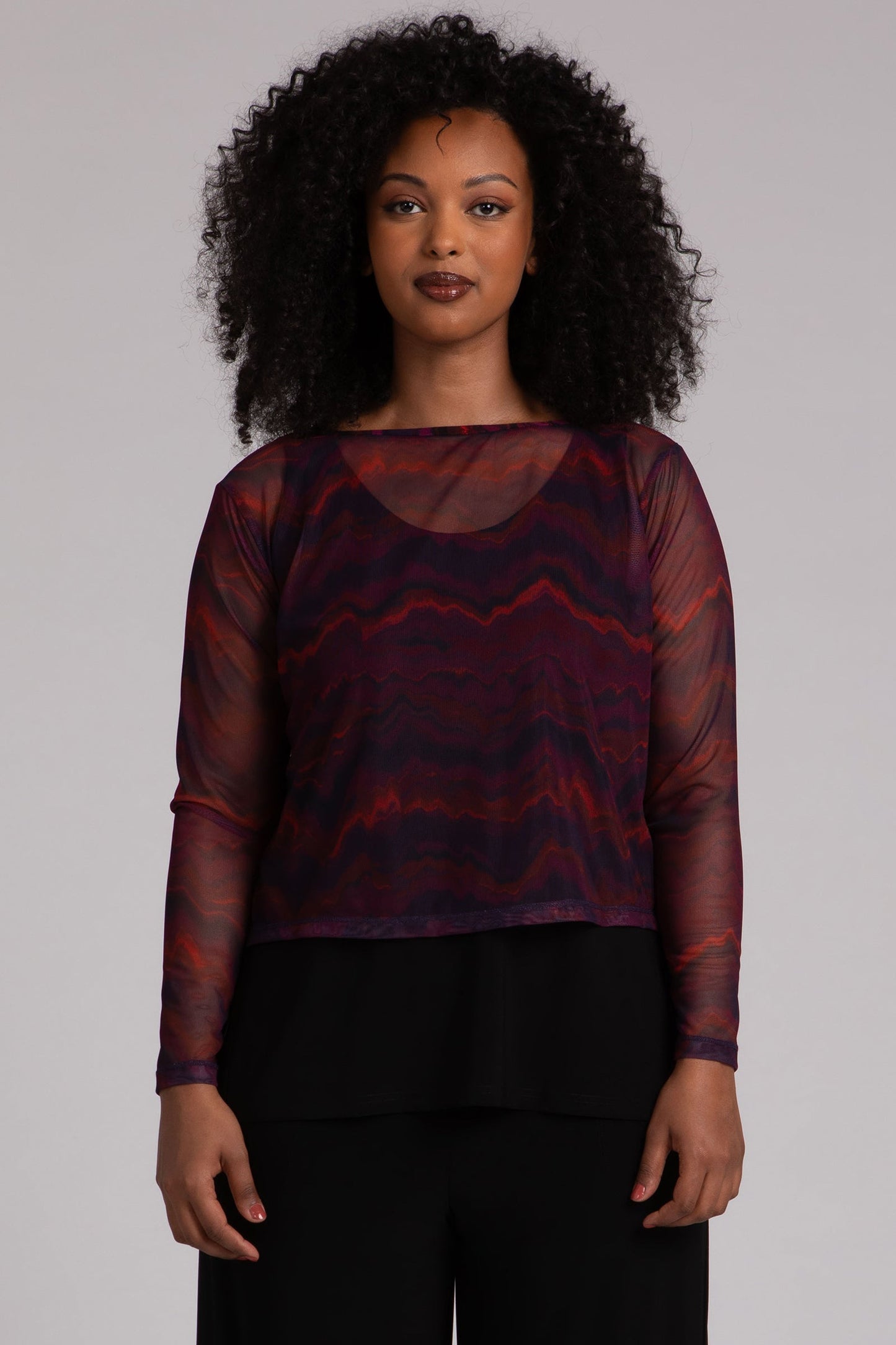 Mesh Go To Cropped T