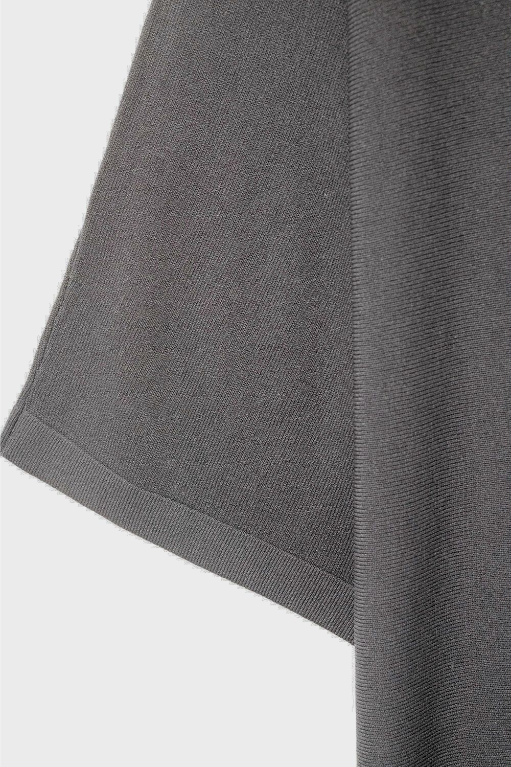 Oversized Sweater in Black with Elbow-Length Sleeves