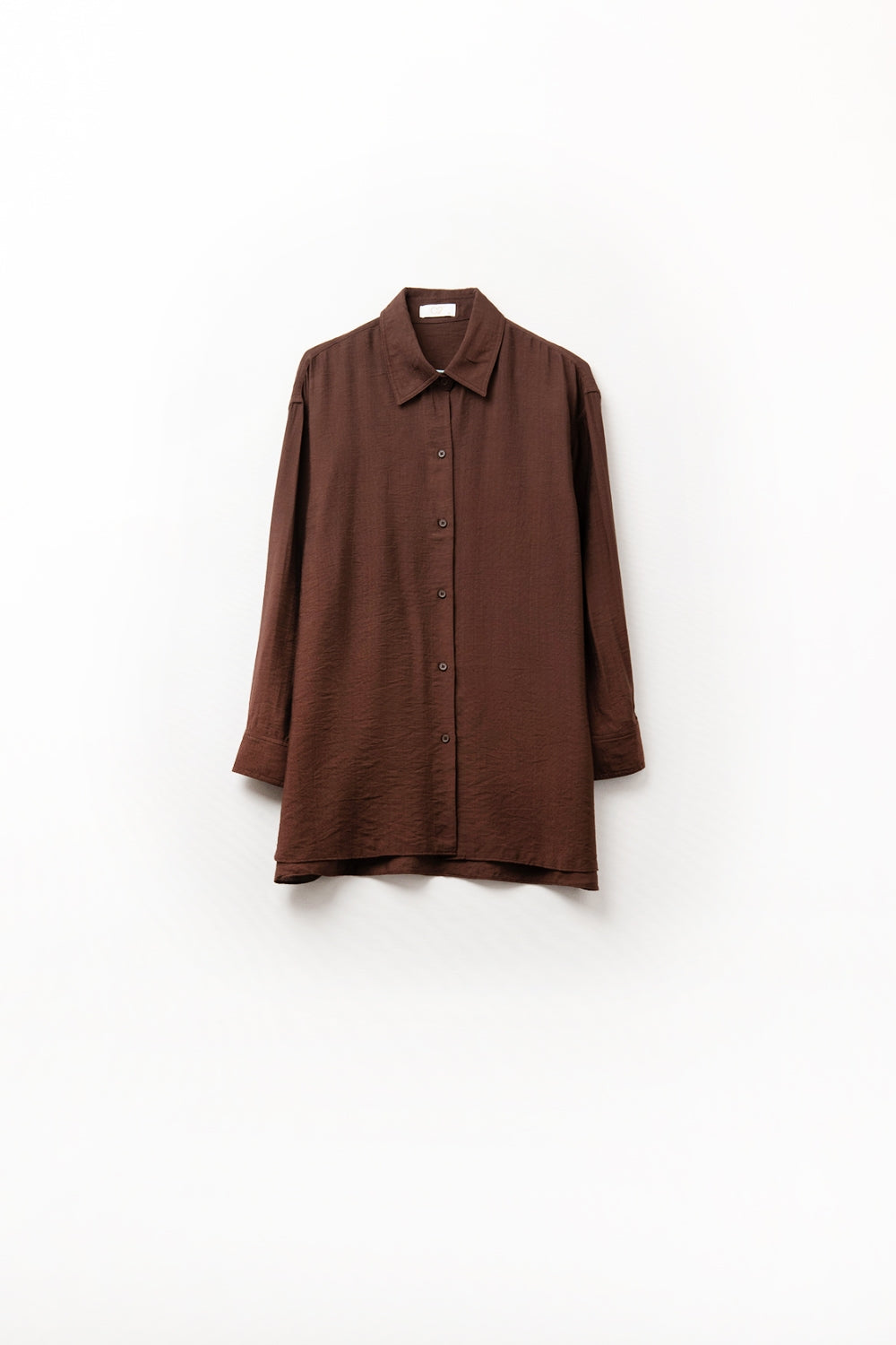 relaxed fit Brown Shirt long Sleeves