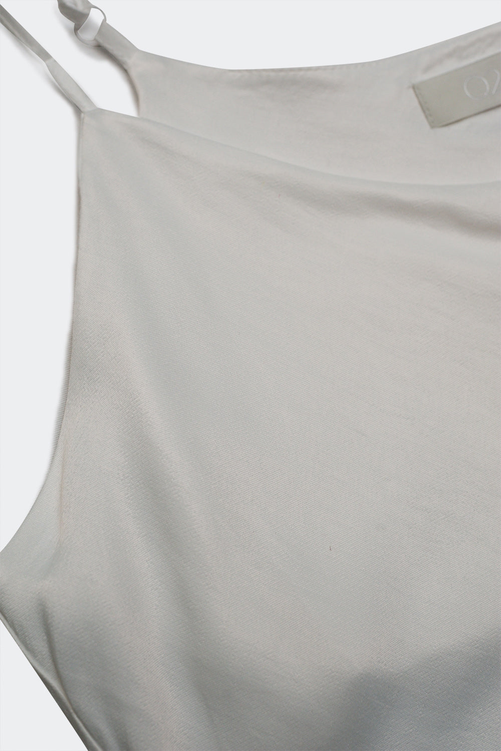 satin cowl neck cami maxi dress in cream