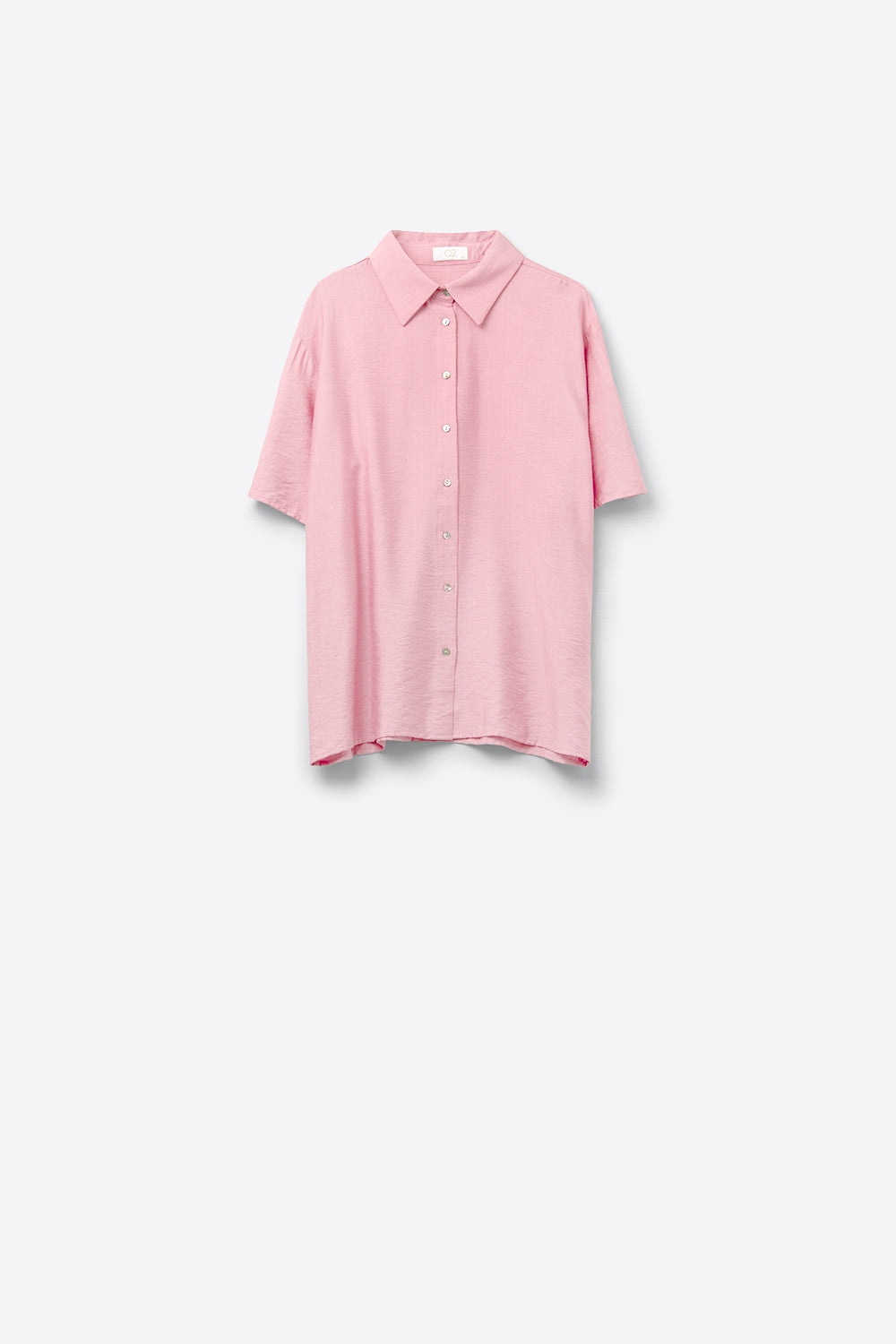 Short sleeve blouse in light pink