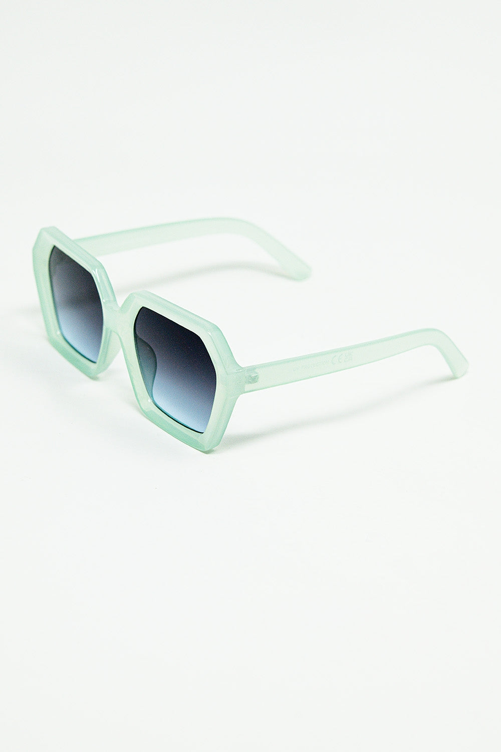 Squared green Aqua color Mirage Sunglasses