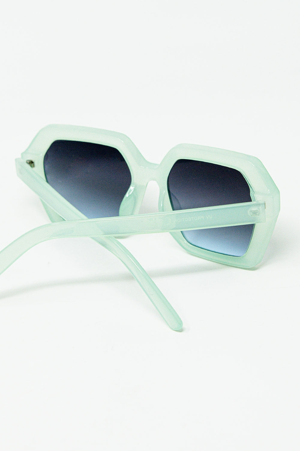 Squared green Aqua color Mirage Sunglasses