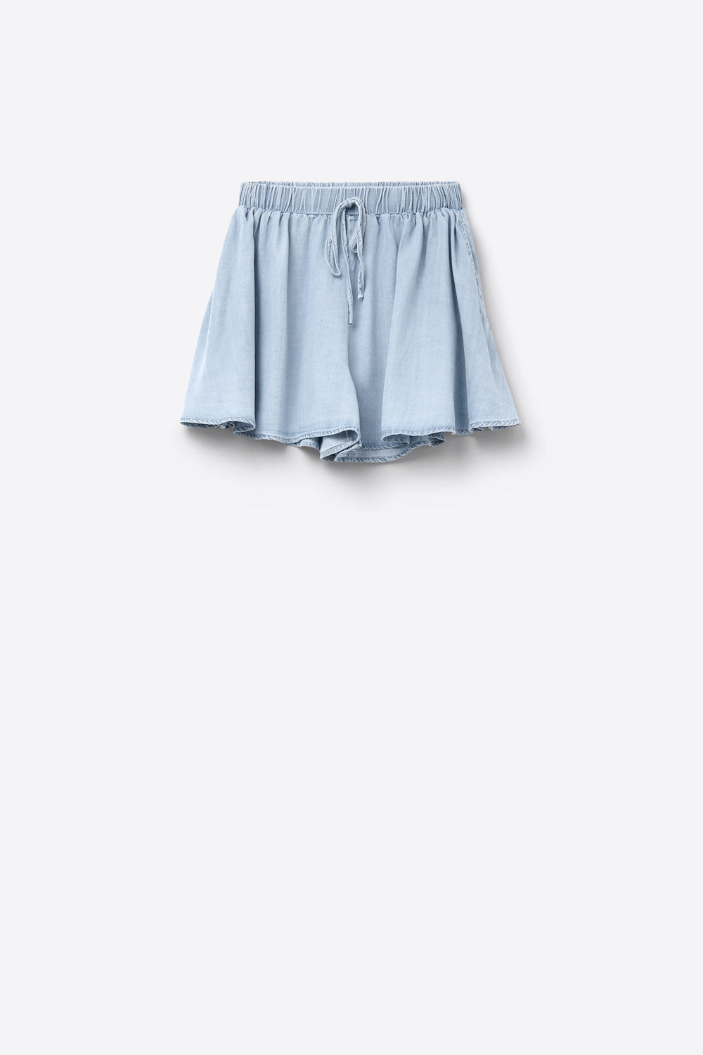 Tencel Flowy Shorts In Blue