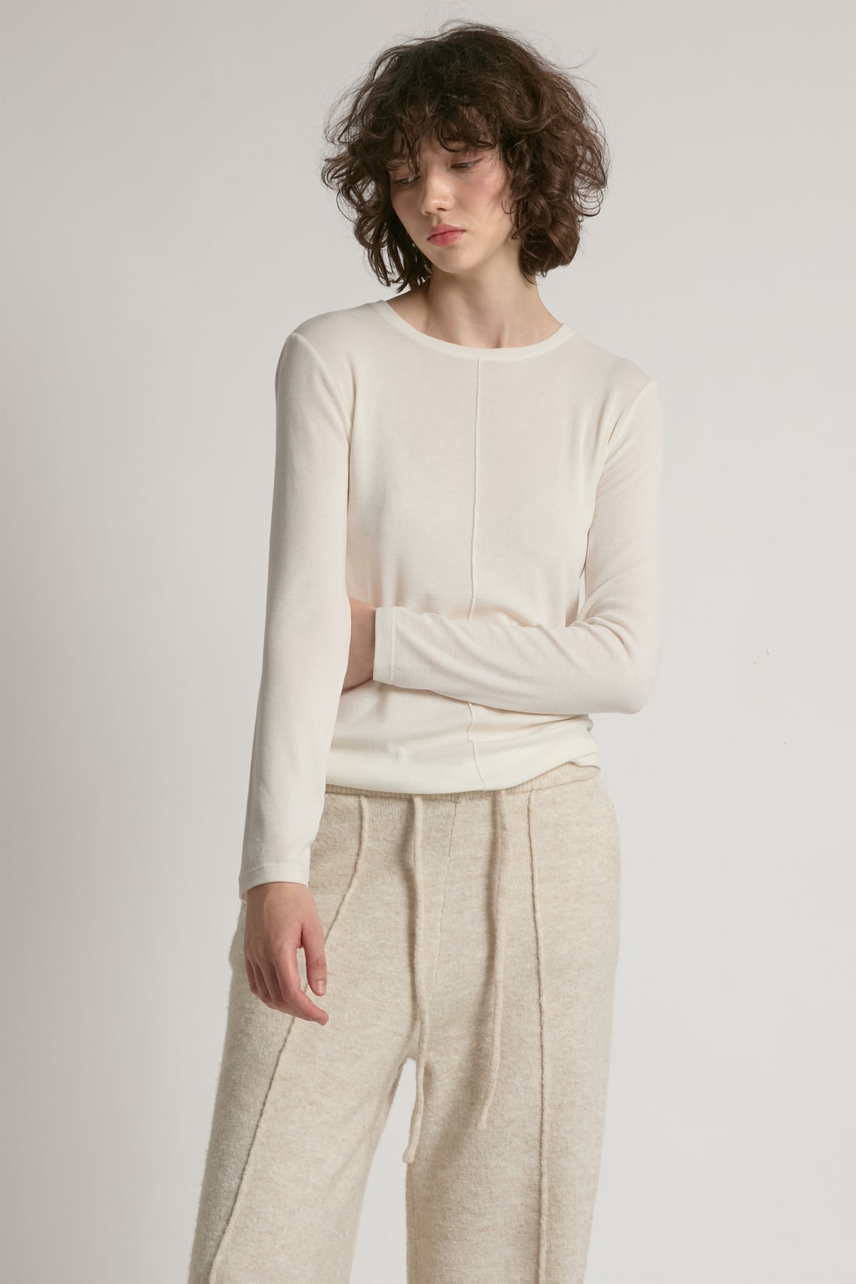 Ultra Stretch Tencel Front Seam Top
