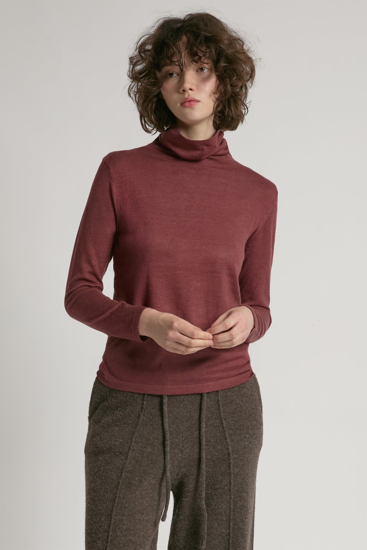 Turtle Neck Lightweight Sweater