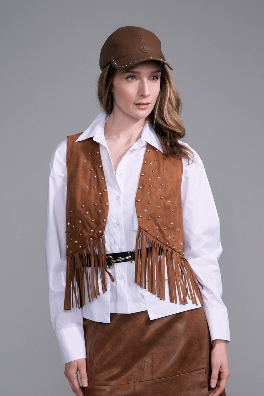 BCV10157 Silky Suede Vest