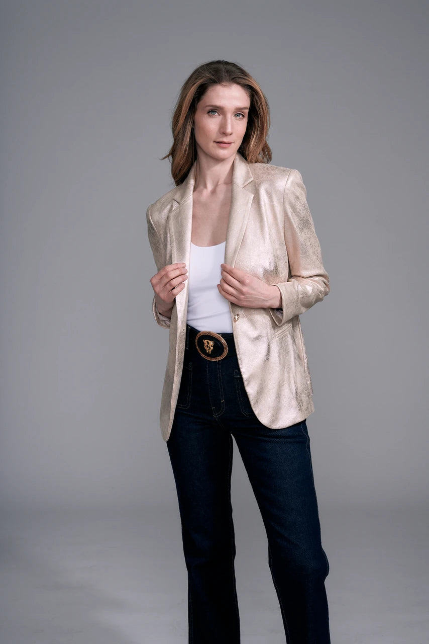 BCJ10167MA Metallic Blazer