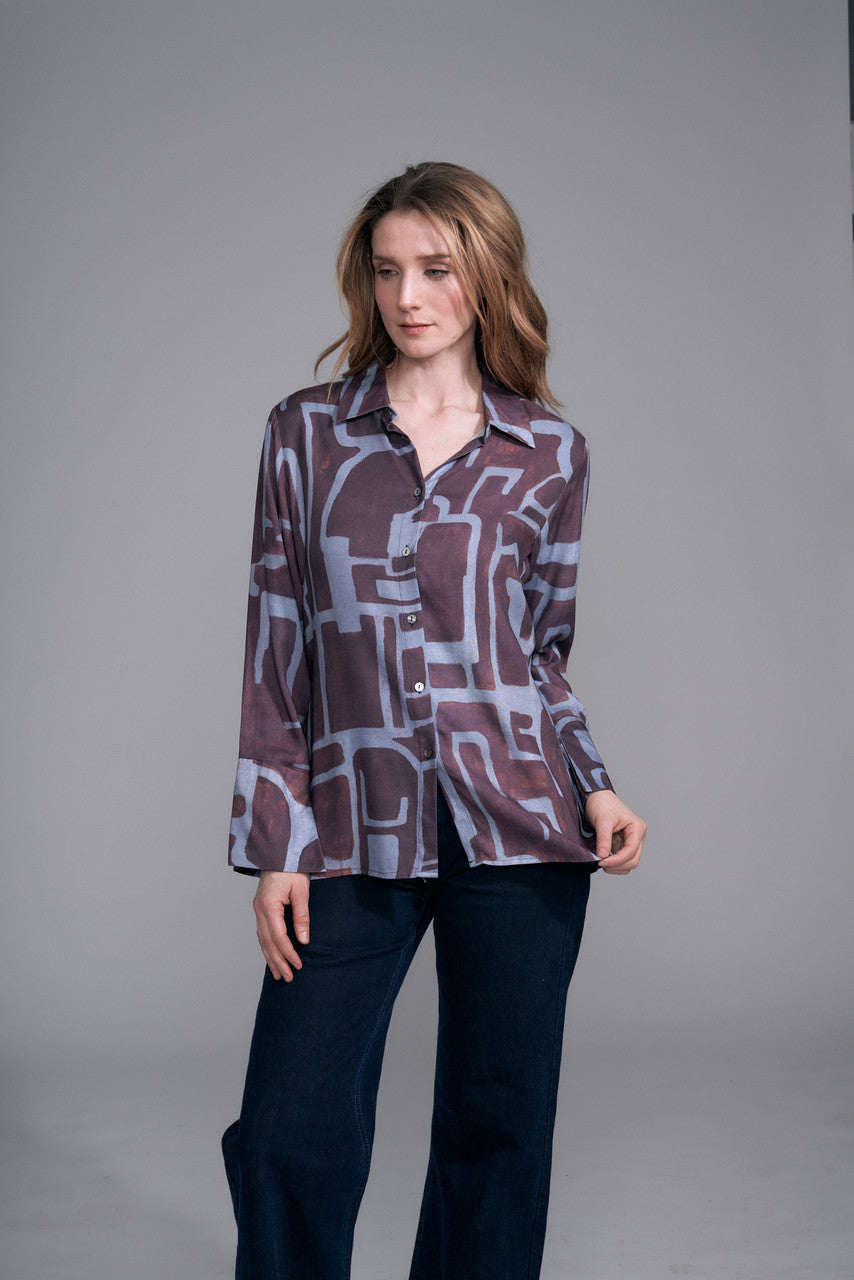 BCT17681 Printed Button Up