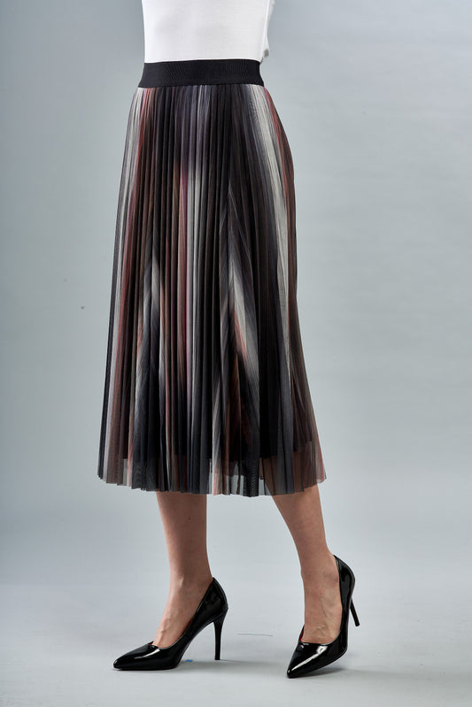 BCS0115C Ombré Tulle Skirt in Light Shades