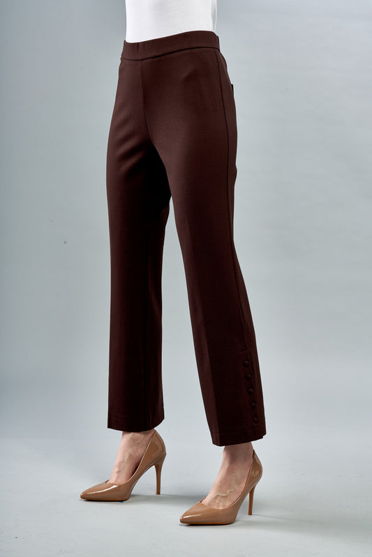 BCP7203A Solid Scuba Pant with Side Buttons