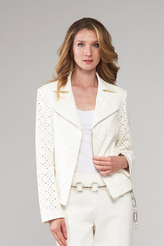 BCJ101A08LZ Vegan Leather Laser Cut Moto