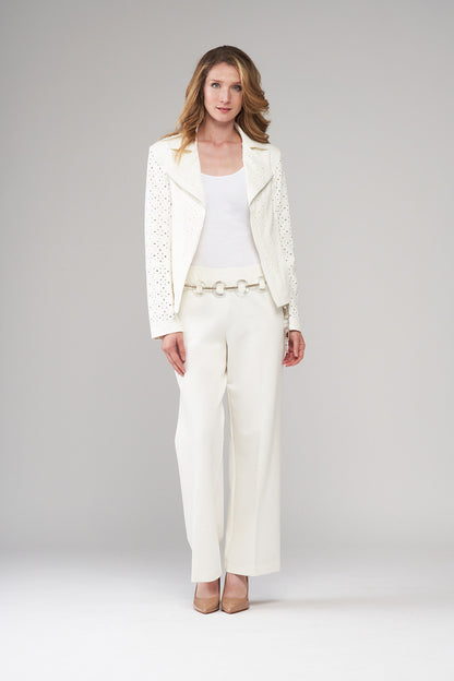 BCJ101A08LZ Vegan Leather Laser Cut Moto