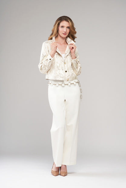 BCJ2665HMPR Cropped Printed Denim Jacket