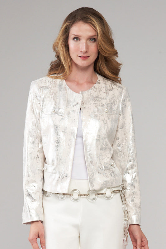 BCJ89A33MPR Metallic Embossed Jacket