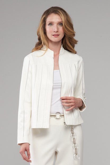 BCJ4736A Faux Vegan Leather Jacket