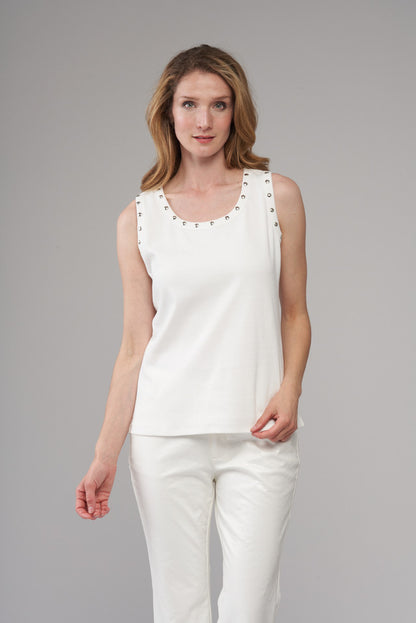 BCT7609A Studded Tank Top