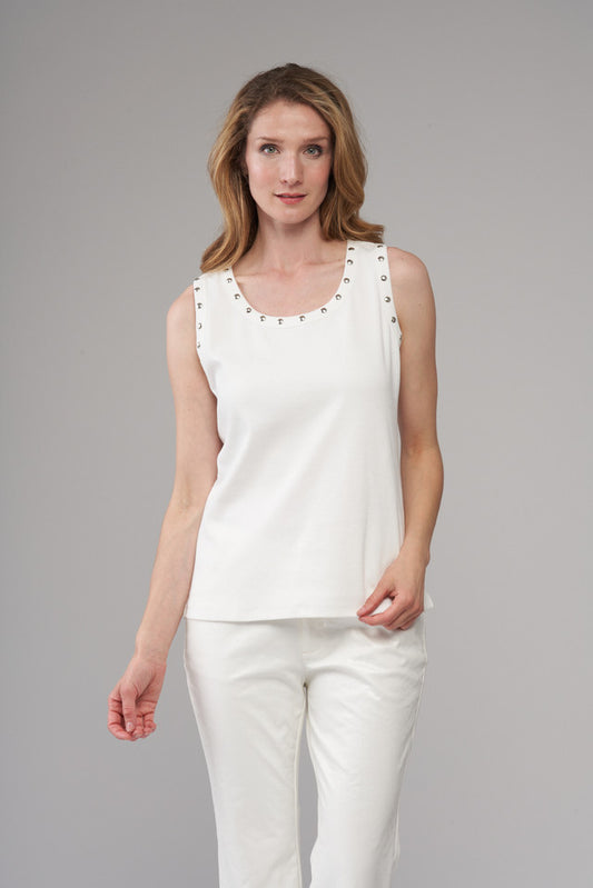 BCT7609A Studded Tank Top