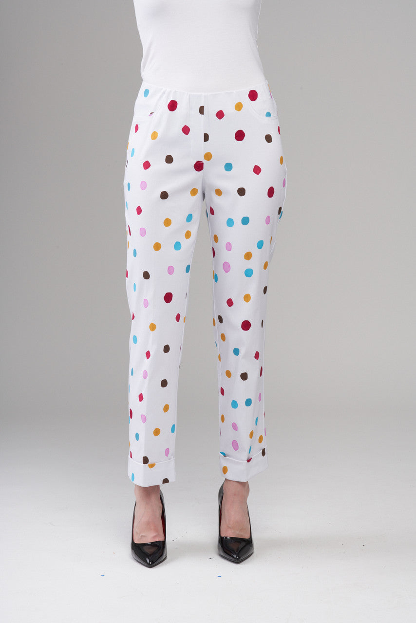 BCP1870DLPR Cuffed Cropped Printed Techno Pants
