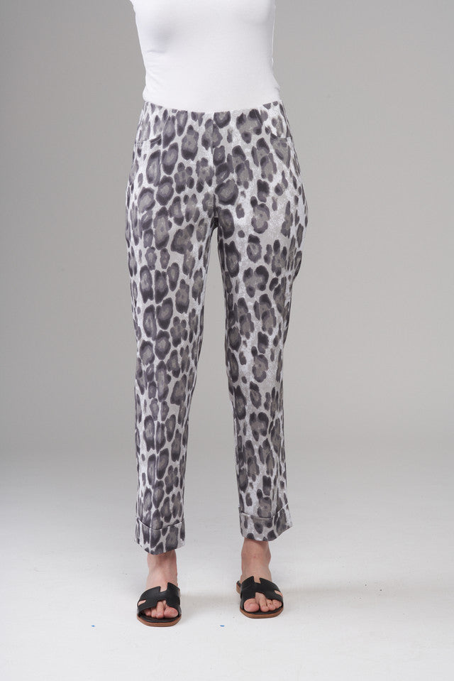 BCP1870DLPR Cuffed Cropped Printed Techno Pants