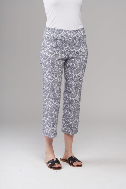 BCP8909MBCP Cropped Modern Bootcut Printed Techno Pants