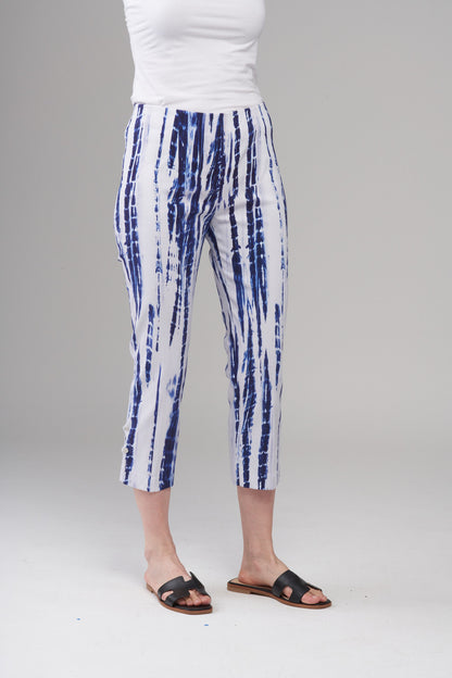 BCP1827PRB Cropped Side Buttons Techno Pants