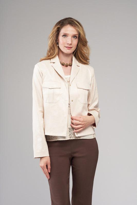 BCJ2609H Snap front with Pockets Jacket