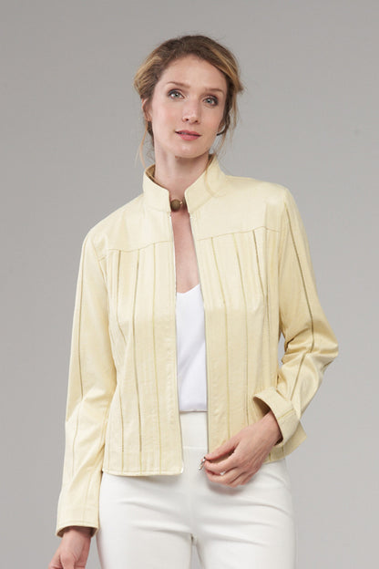 BCJ4736A Faux Vegan Leather Jacket