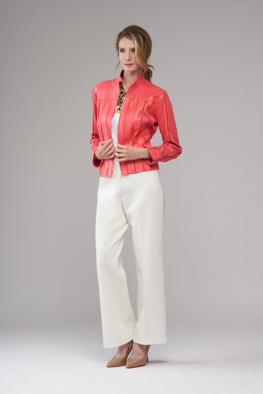 BCJ4736A Faux Vegan Leather Jacket