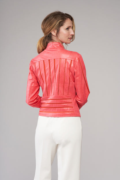 BCJ4736A Faux Vegan Leather Jacket