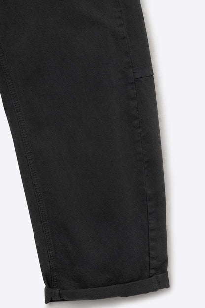 Trendy Black Barrel Balloon Jeans with Pockets