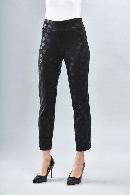 BCP8909B28PR Printed Straight Scuba Pants with 28" Inseam