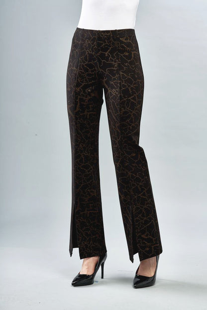 BCP8987PRA Printed Flared Scuba Pants with Vents