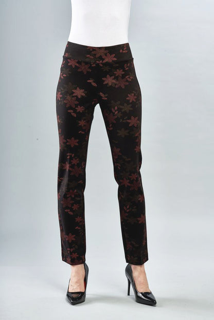 BCP8909PRN Printed Scuba Straight Pants