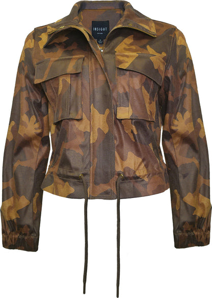 BCJ1833PR Silky Suede Jacket in Liquid Gold Camo