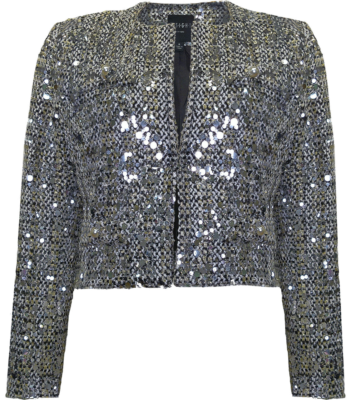 BCJ89A33BSH Sequin Bolero in Evening Paillettes